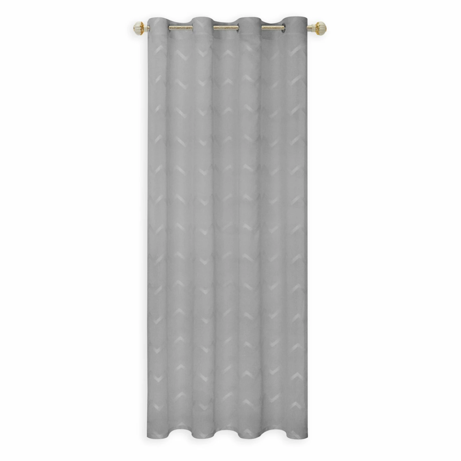 homara Ösenvorhang - silber gemustert - 140x245 cm 3 homara Ösenvorhang - silber gemustert - 140x245 cm