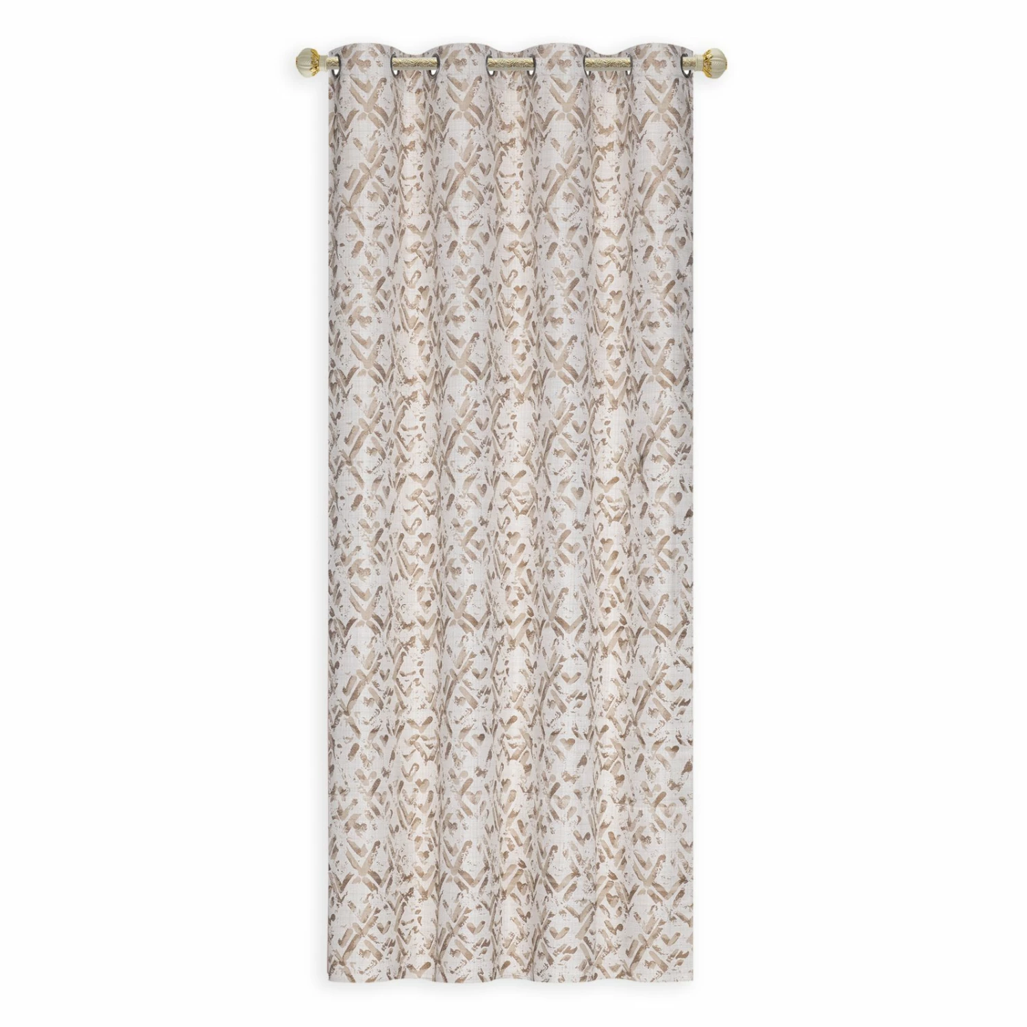 homara Ösenvorhang - beige gemustert - 140x245 cm 3 homara Ösenvorhang - beige gemustert - 140x245 cm