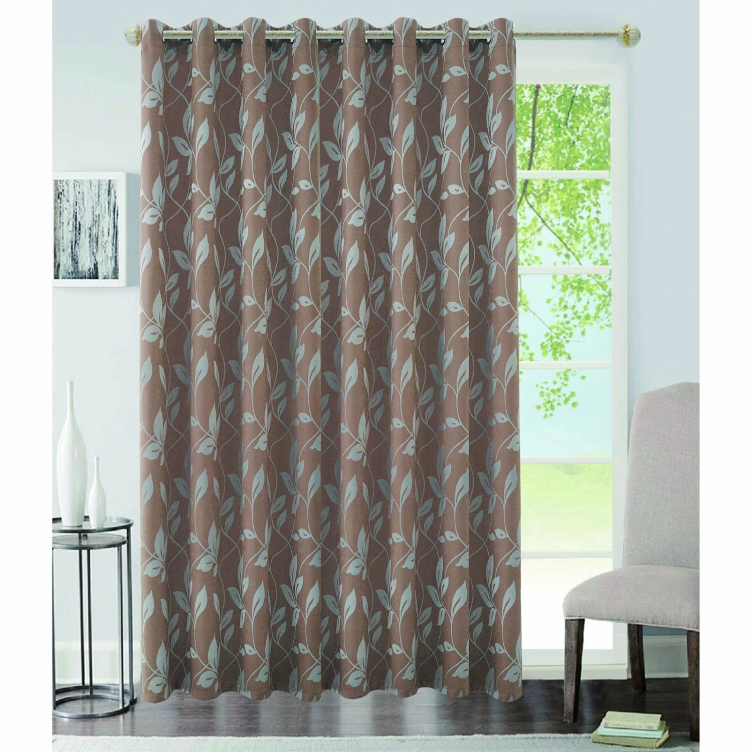 Ösenschal - braun - 140x245 cm 4 Ösenschal - braun - 140x245 cm – Bild 2