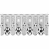 Scheibengardine - Fußball - schwarz-weiß - 145x45 cm