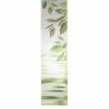 Flächenvorhang - Blätter - weiß-grün - 60x245 cm