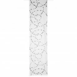 Flächenvorhang - Kreise - weiß-grau - 60x245 cm