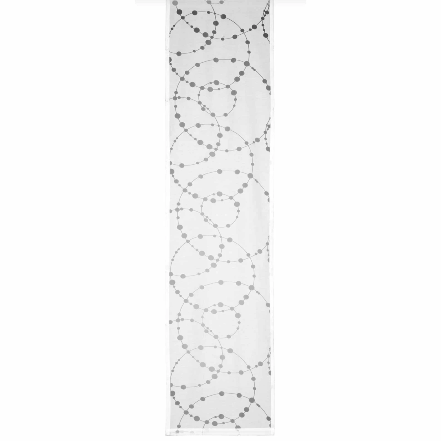 Flächenvorhang - Kreise - weiß-grau - 60x245 cm 3 Flächenvorhang - Kreise - weiß-grau - 60x245 cm