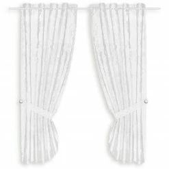 Gardinen-Set - weiß - 90x160 cm