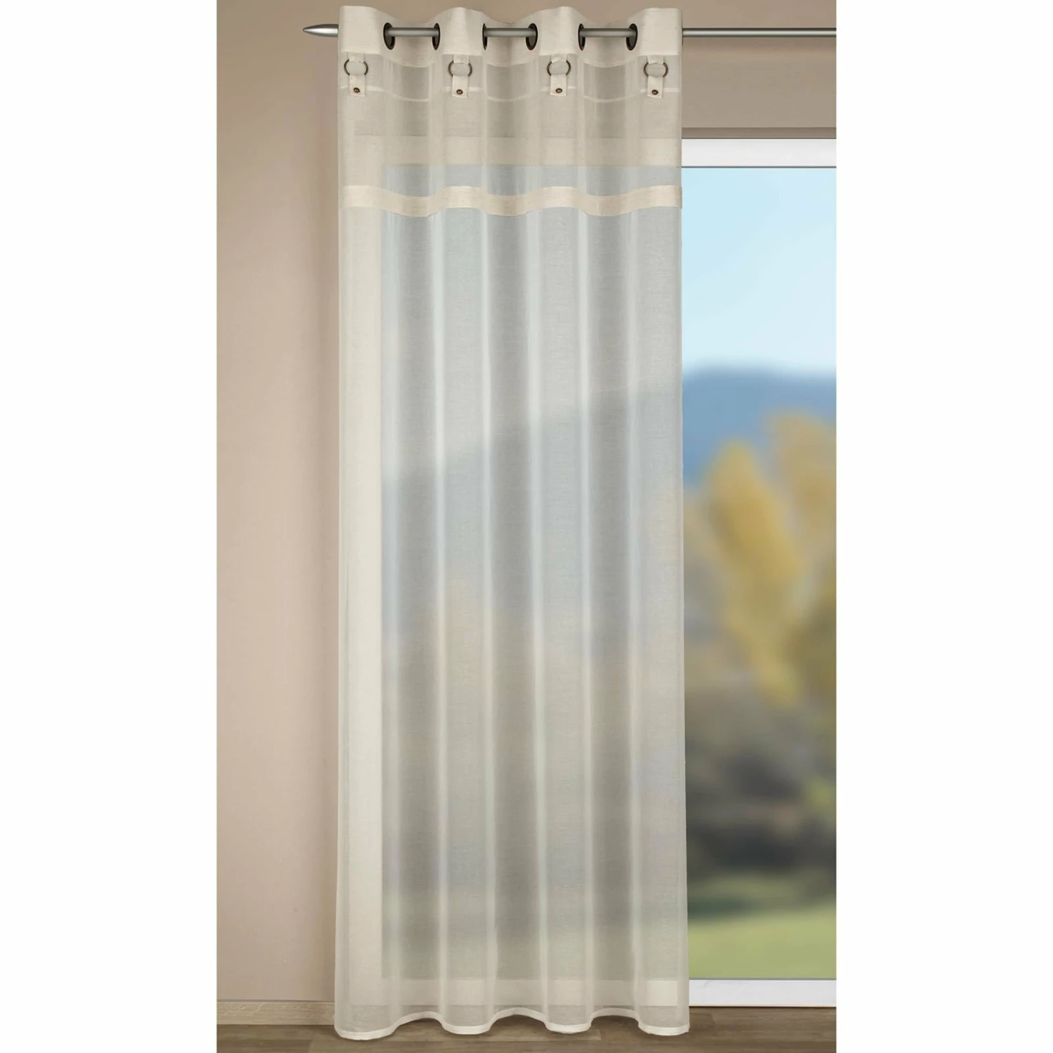 Ösenschal - weiß - 135x245 cm 4 Ösenschal - weiß - 135x245 cm – Bild 2