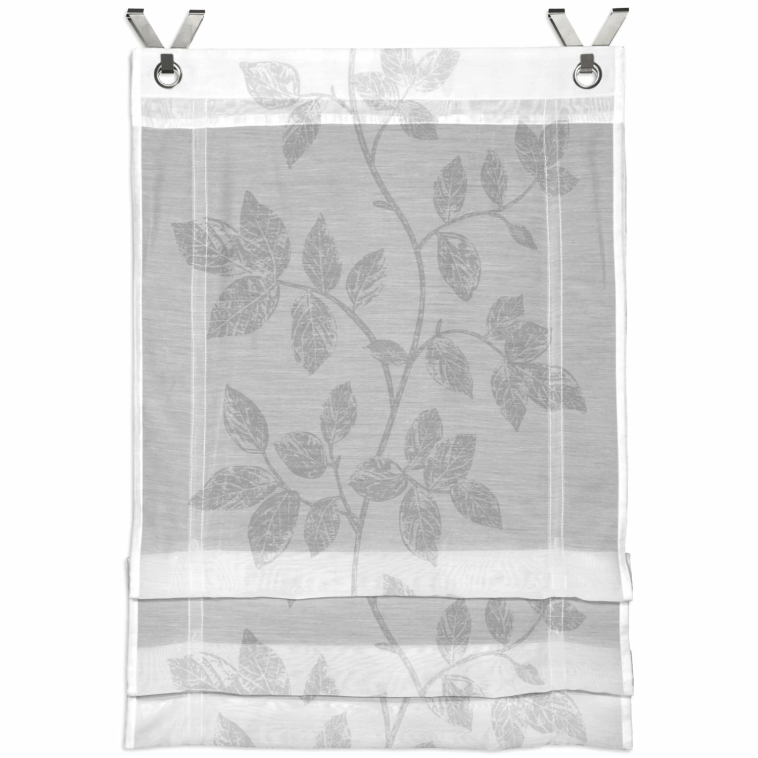 Klipprollo - weiß-silber - mit Ösen - 60x120 cm 3 Klipprollo - weiß-silber - mit Ösen - 60x120 cm