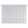 Scheibengardine - weiß - Rautenmuster - 140x75 cm