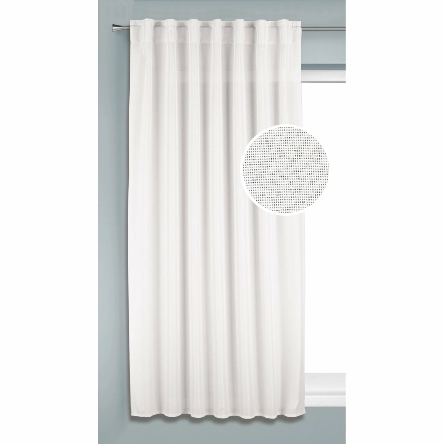 Schlaufenschal - weiß - blickdicht - 135x175 cm 4 Schlaufenschal - weiß - blickdicht - 135x175 cm – Bild 2