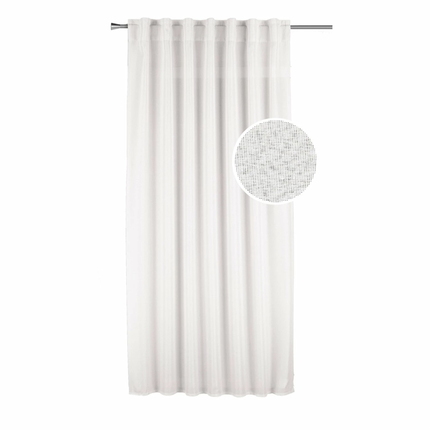 Schlaufenschal - weiß - blickdicht - 135x175 cm 3 Schlaufenschal - weiß - blickdicht - 135x175 cm