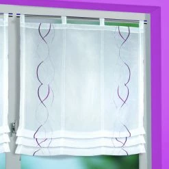 Raffrollo - weiß-fuchsia - 80x120 cm 5 Raffrollo - weiß-fuchsia - 80x120 cm -Heimtextilien Verkäufe 2004011801 02 1600Wx1600H