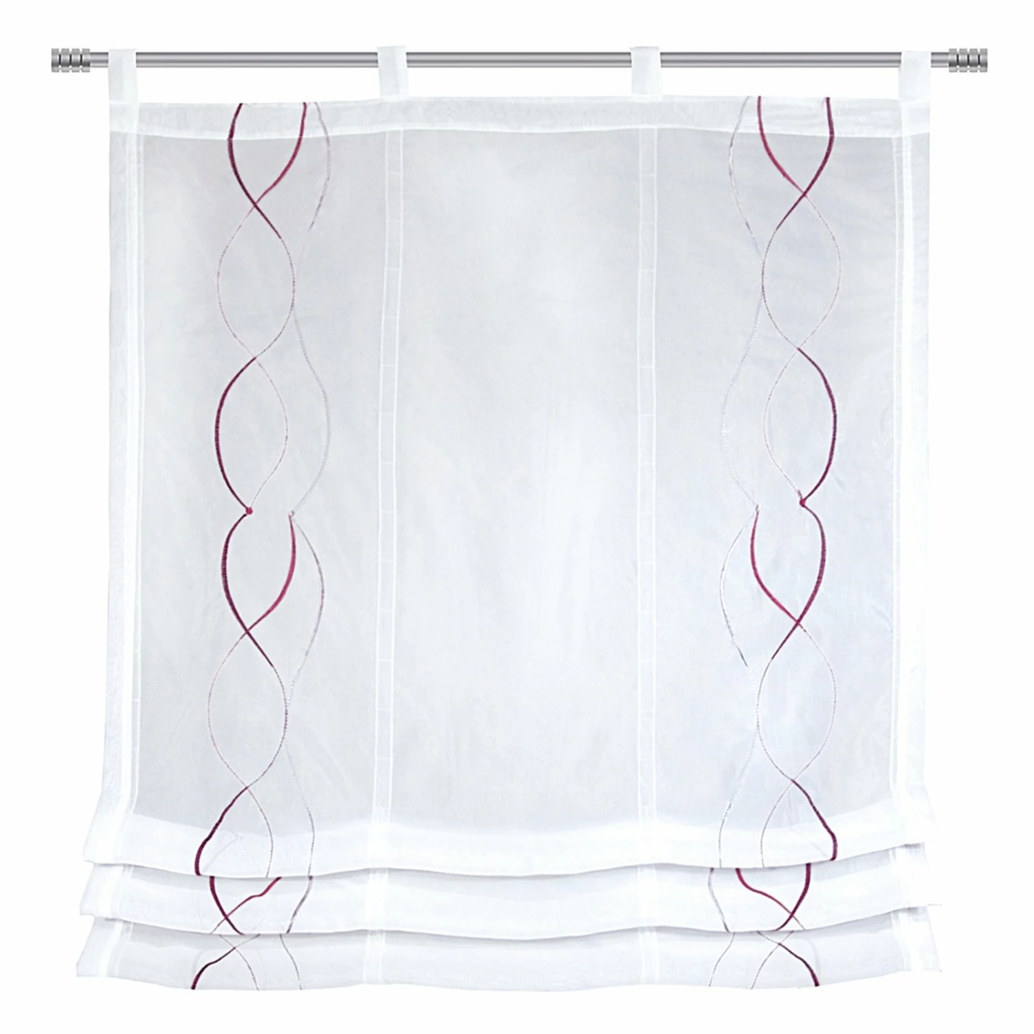 Raffrollo - weiß-fuchsia - 80x120 cm 3 Raffrollo - weiß-fuchsia - 80x120 cm