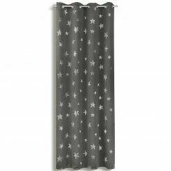 Verdunklungsvorhang - grau - 135x245 cm
