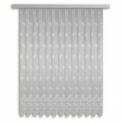 Gardine - Jacquard-Langstore - weiß - 300x245 cm