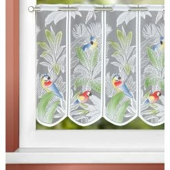 Scheibengardine - weiß-bunt - 140x50 cm -Heimtextilien Verkäufe 2004015400 02 1600Wx1600H