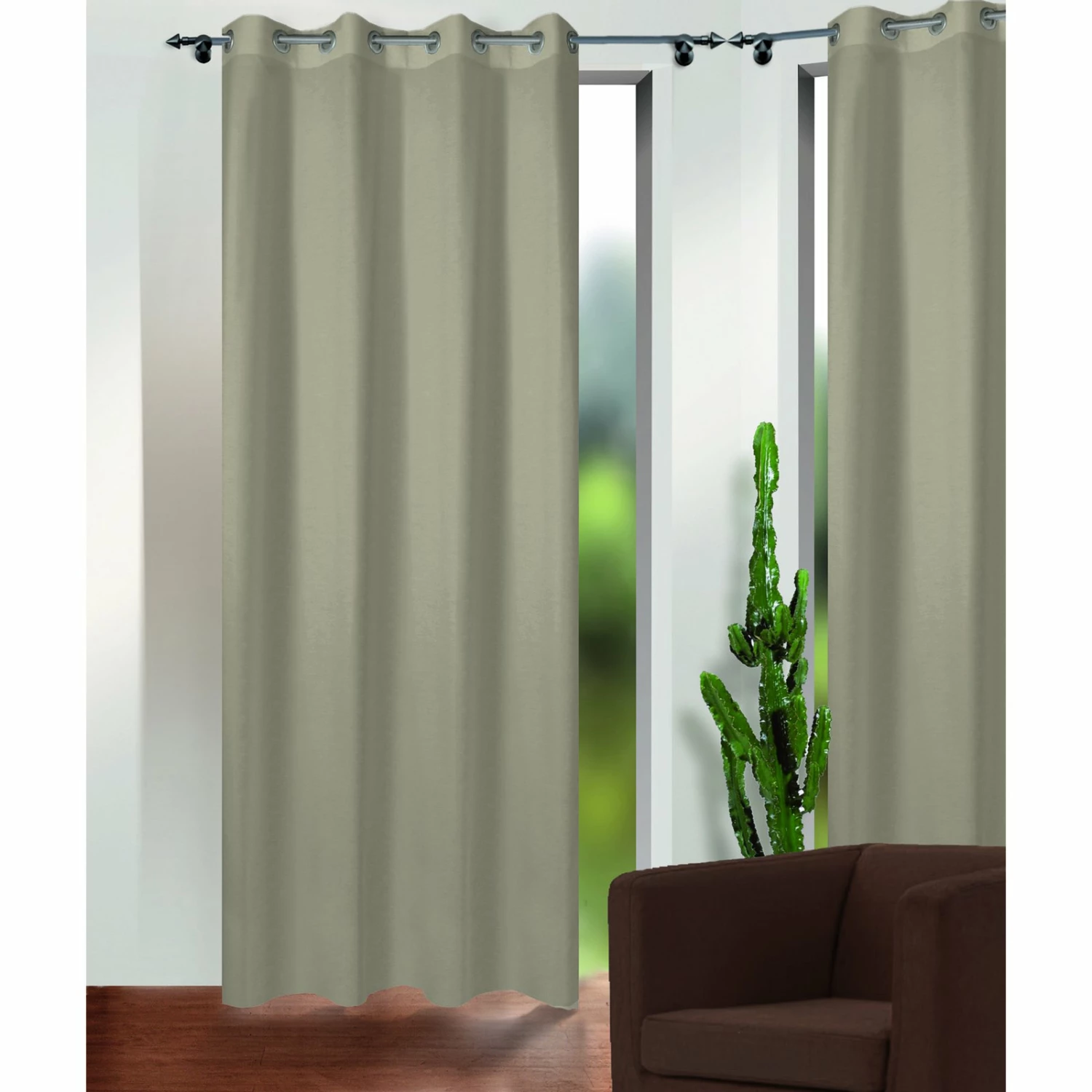 Verdunklungsvorhang - stein-grau - 140x235 cm 4 Verdunklungsvorhang - stein-grau - 140x235 cm – Bild 2