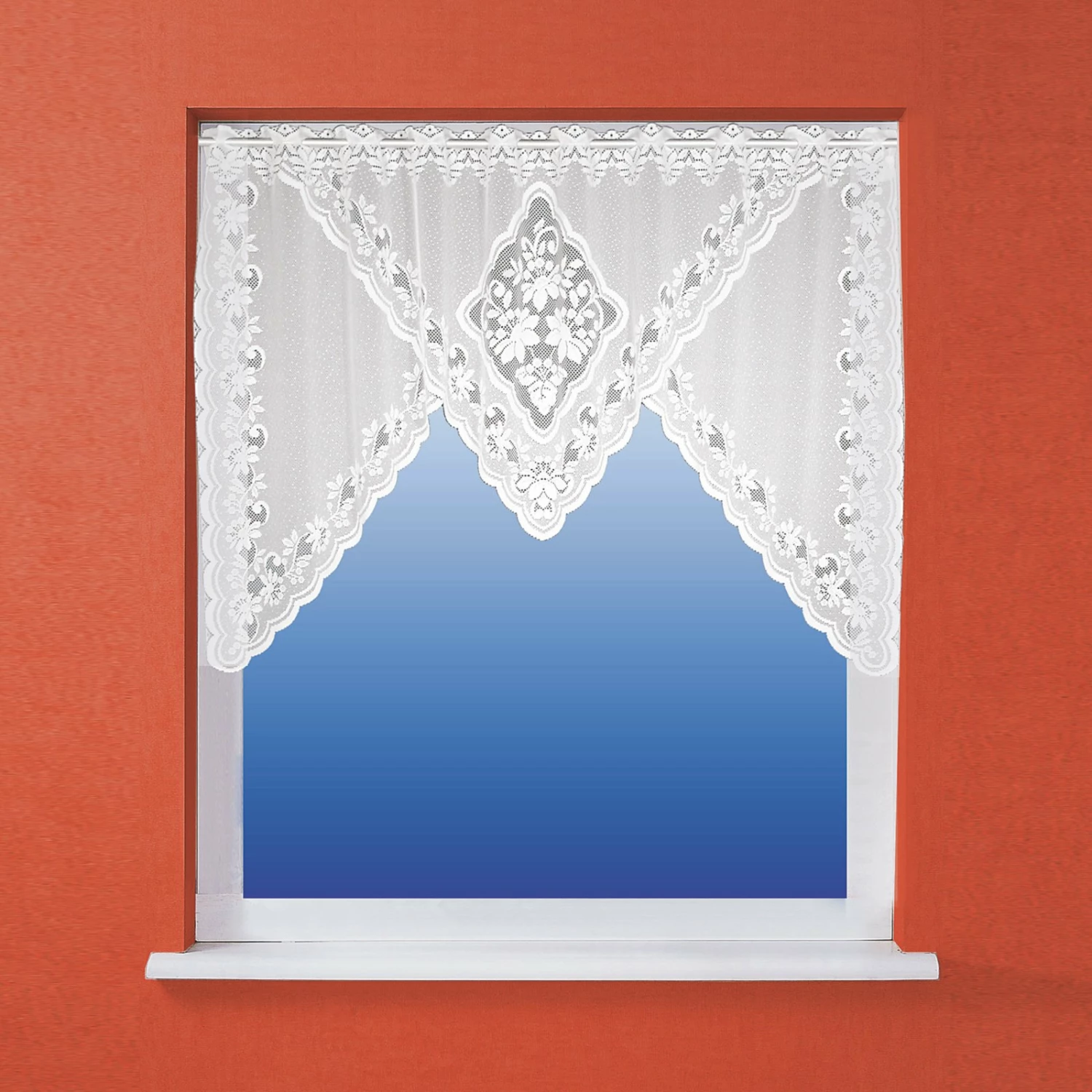 Gardine - Bogen Panneaux - weiß - 140x50 cm 3 Gardine - Bogen Panneaux - weiß - 140x50 cm