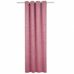 Ösenschal - rosa-silber - 135x245 cm