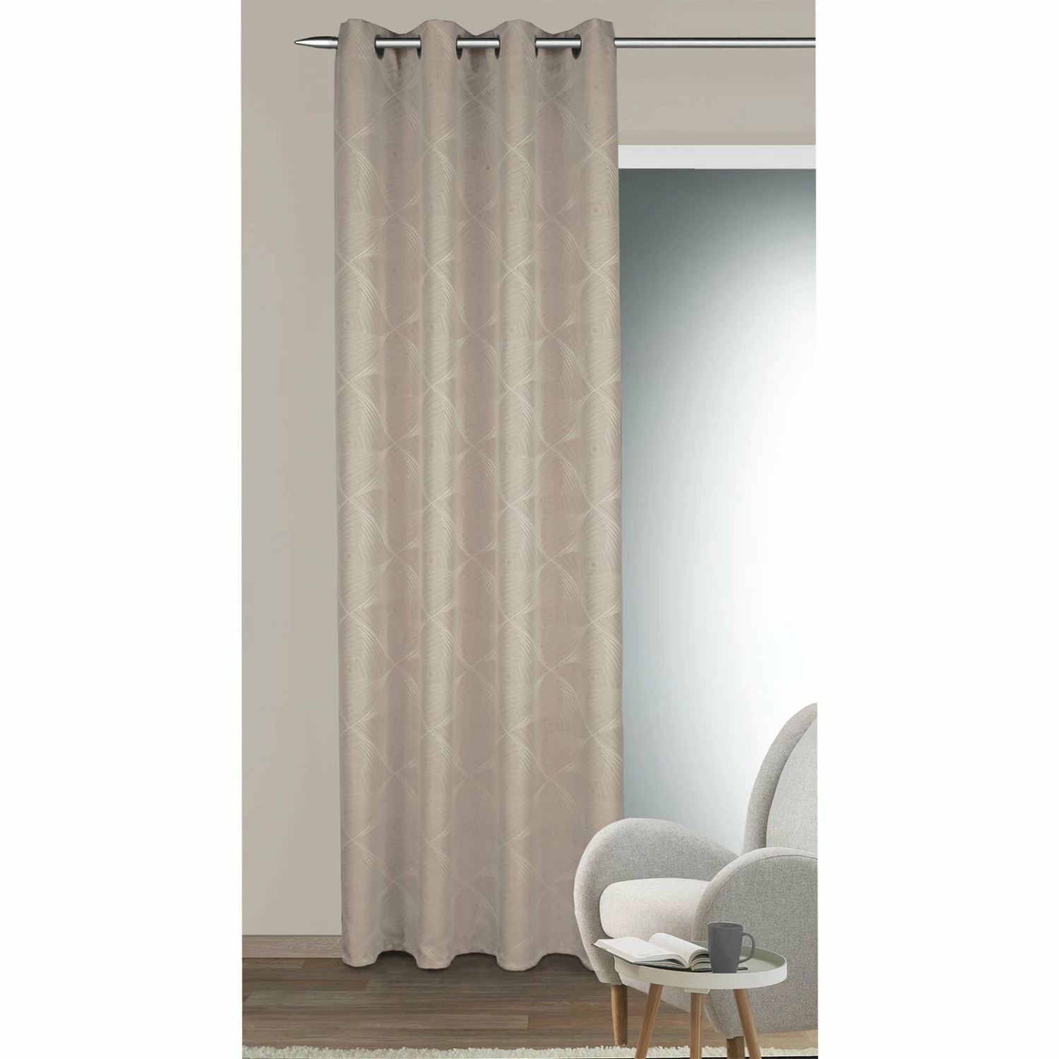 Ösenschal - sand - 135x245 cm 4 Ösenschal - sand - 135x245 cm – Bild 2