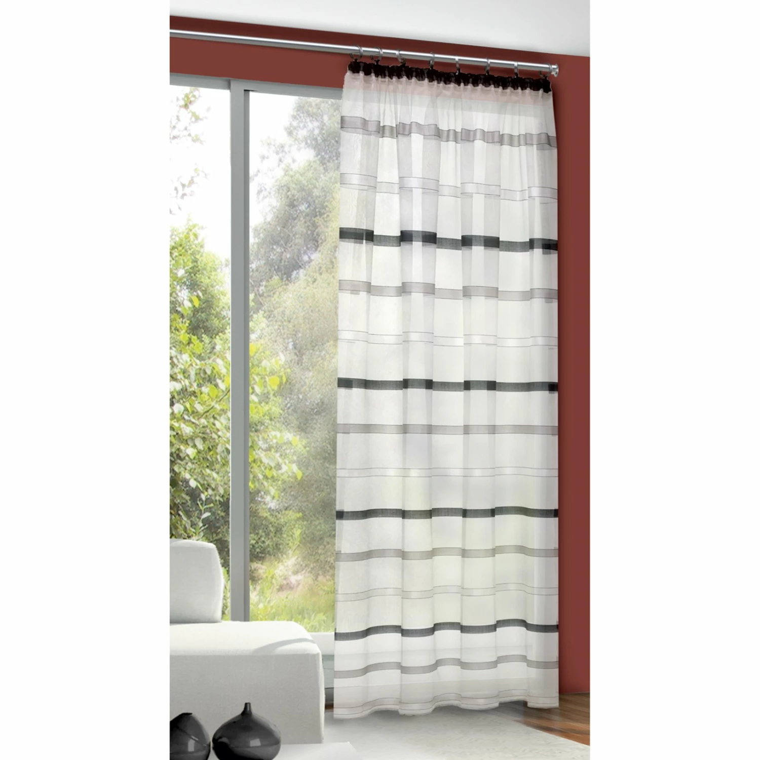 Vorhang - schwarz - 135x245 cm 4 Vorhang - schwarz - 135x245 cm – Bild 2