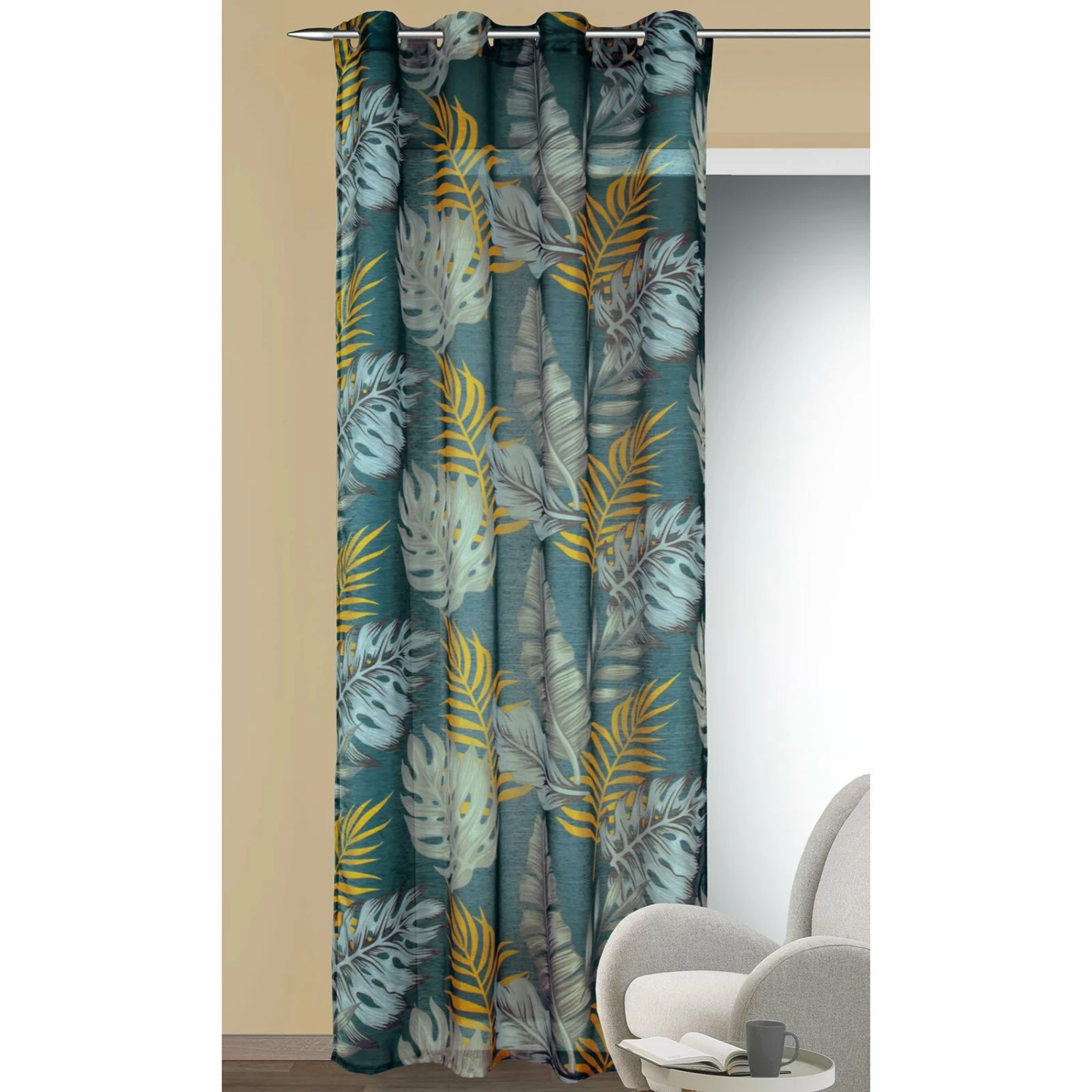 Ösenschal - petrol - 135x245 cm 4 Ösenschal - petrol - 135x245 cm – Bild 2