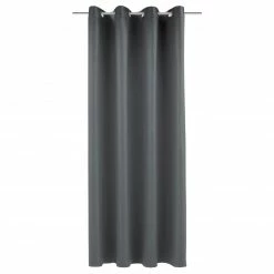 Verdunklungsvorhang - dunkelgrau - 140x235 cm