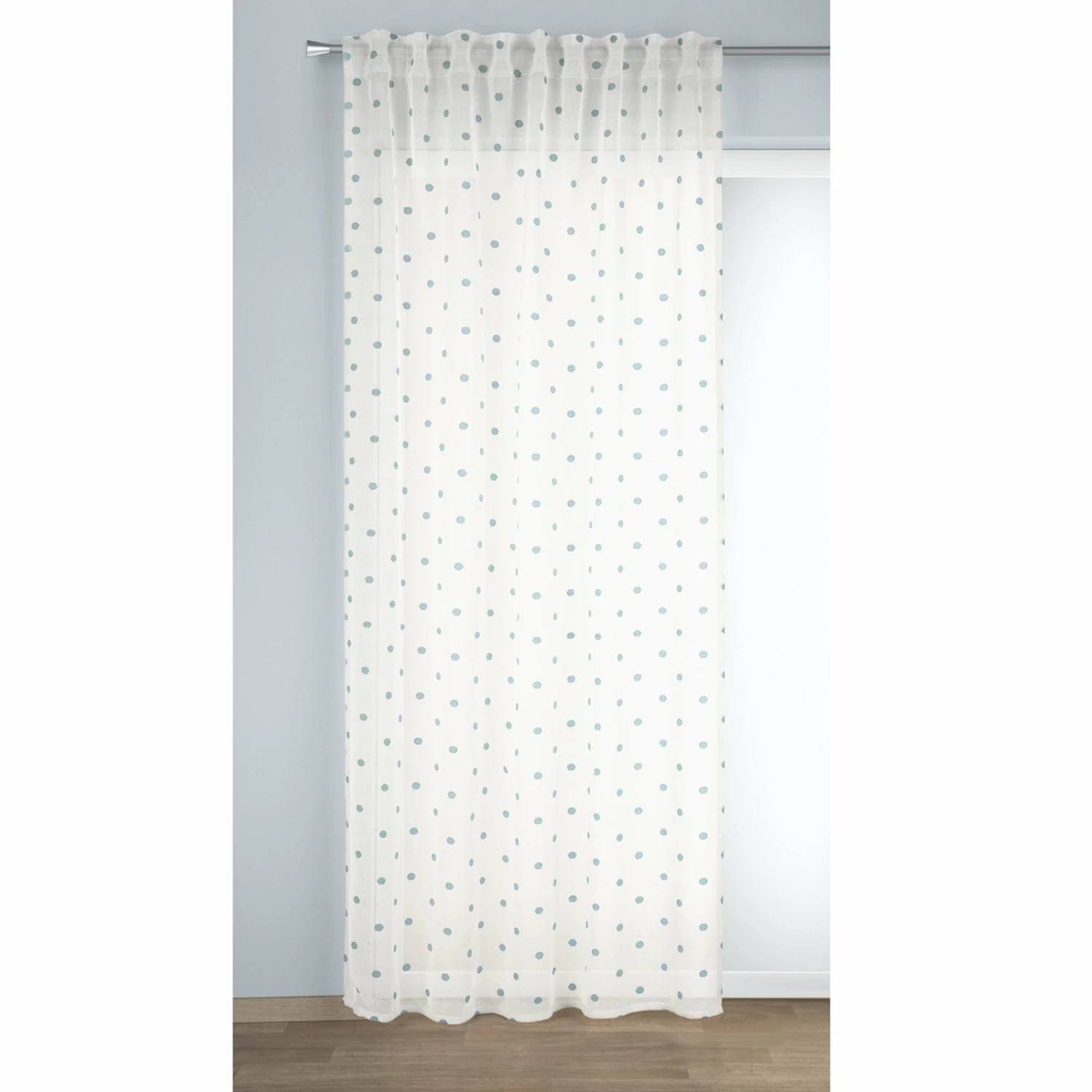 Schlaufenschal - offwhite-blau - 135x245 cm 4 Schlaufenschal - offwhite-blau - 135x245 cm – Bild 2