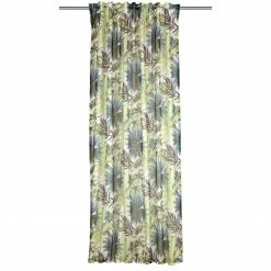 Schlaufenschal - weiß-grün - 135x245 cm