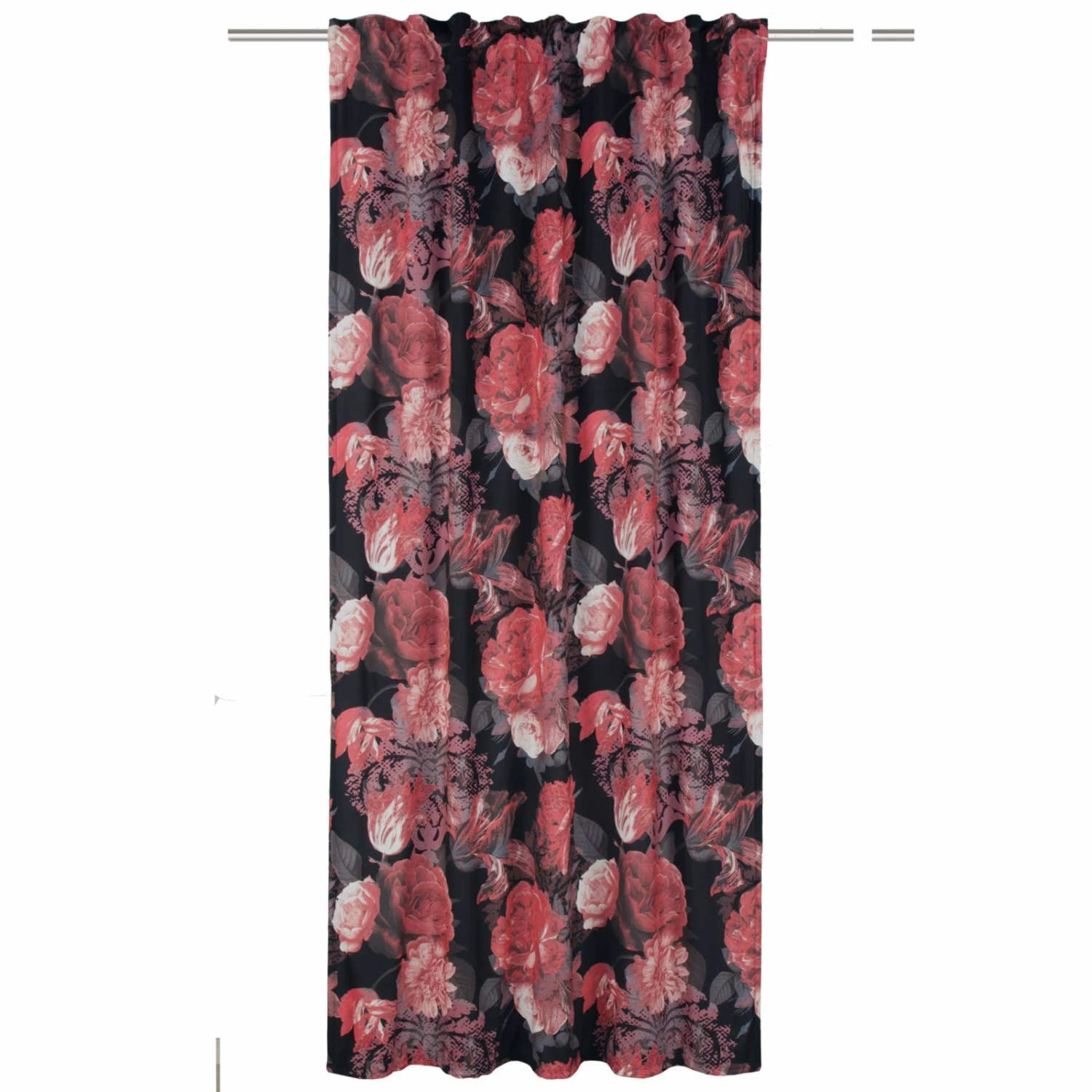 Schlaufenschal - schwarz-bordeaux - 135x245 cm 3 Schlaufenschal - schwarz-bordeaux - 135x245 cm