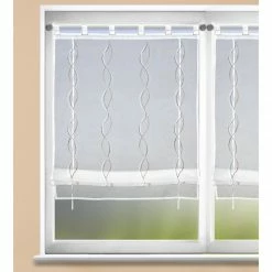 Raffrollo - weiß-taupe - 80x140 cm -Heimtextilien Verkäufe 2004022906 03 1600Wx1600H