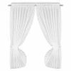 Gardinen Set - weiß - Raffhalter - 90x160 cm -Heimtextilien Verkäufe 2004025400 1600Wx1600H