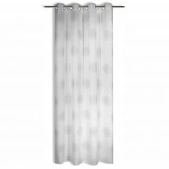 Ösenvorhang - weiß - 135x245 cm