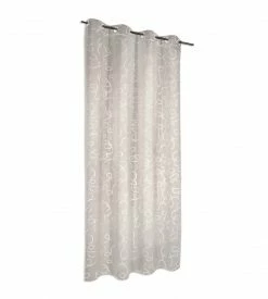 Ösenvorhang - creme - 135x245 cm