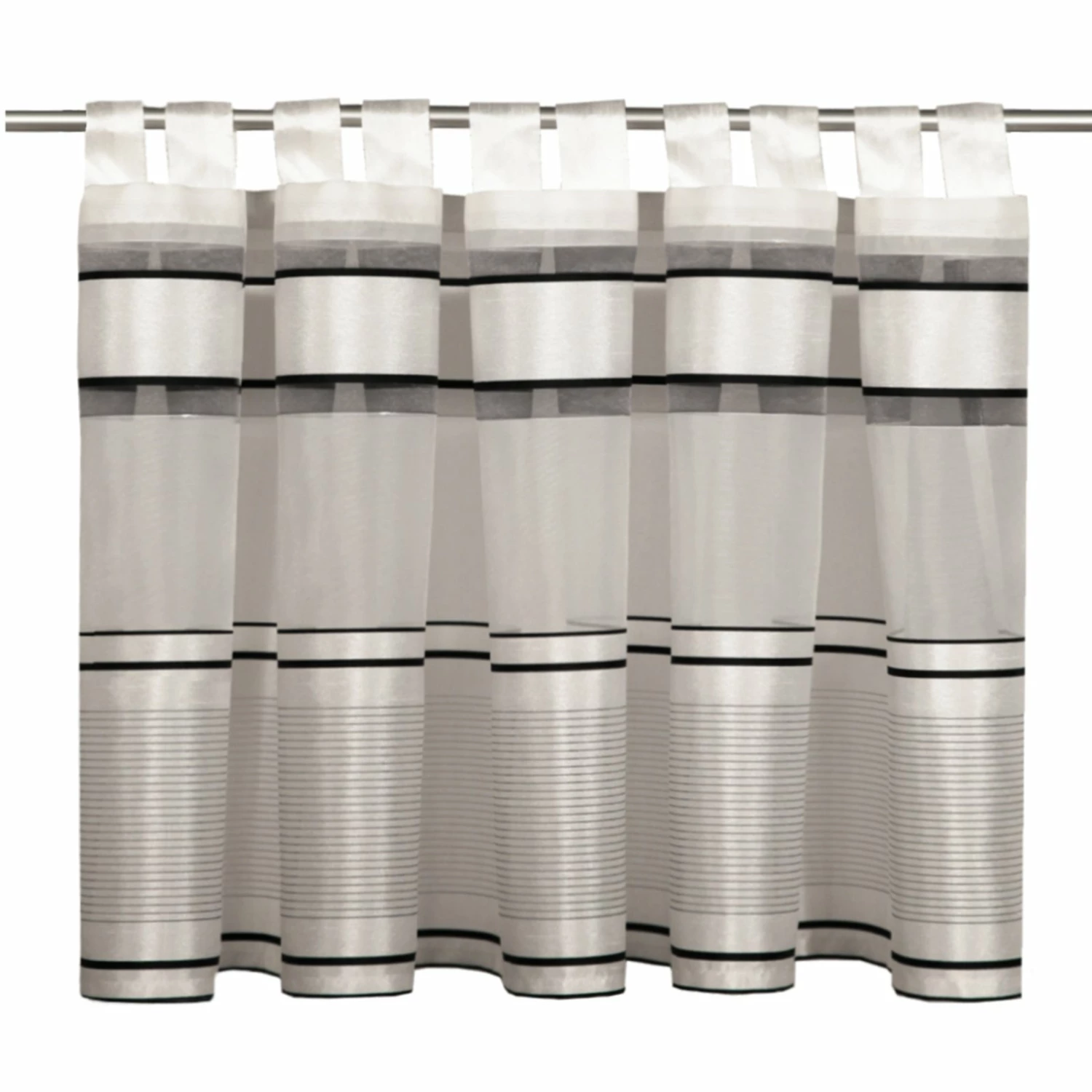 Schlaufenpanneaux - grau-schwarz - 140x45 cm 3 Schlaufenpanneaux - grau-schwarz - 140x45 cm