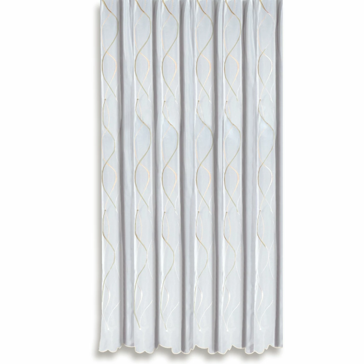 Vorhang - Stick-Store - weiß-beige - 300x245 cm 3 Vorhang - Stick-Store - weiß-beige - 300x245 cm