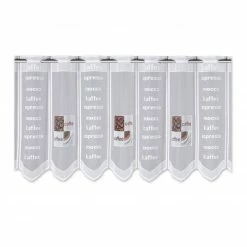 Scheibengardine- grau - 150x45 cm