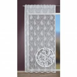 Gardine - weiß - Rosen - 140x245 cm 5 Gardine - weiß - Rosen - 140x245 cm -Heimtextilien Verkäufe 2004048500 02 1600Wx1600H