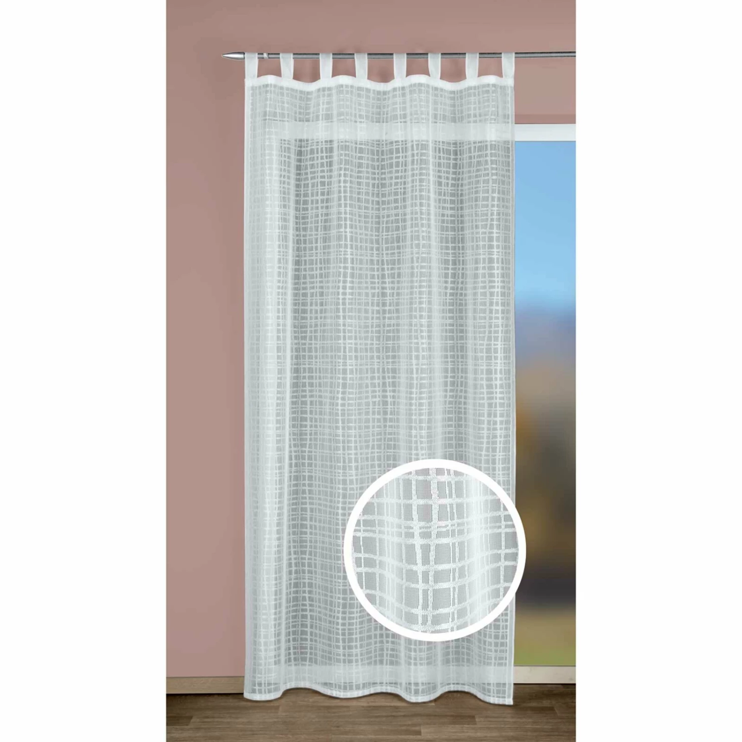 Schlaufenschal - weiß - 140x245 cm 6 Schlaufenschal - weiß - 140x245 cm – Bild 4