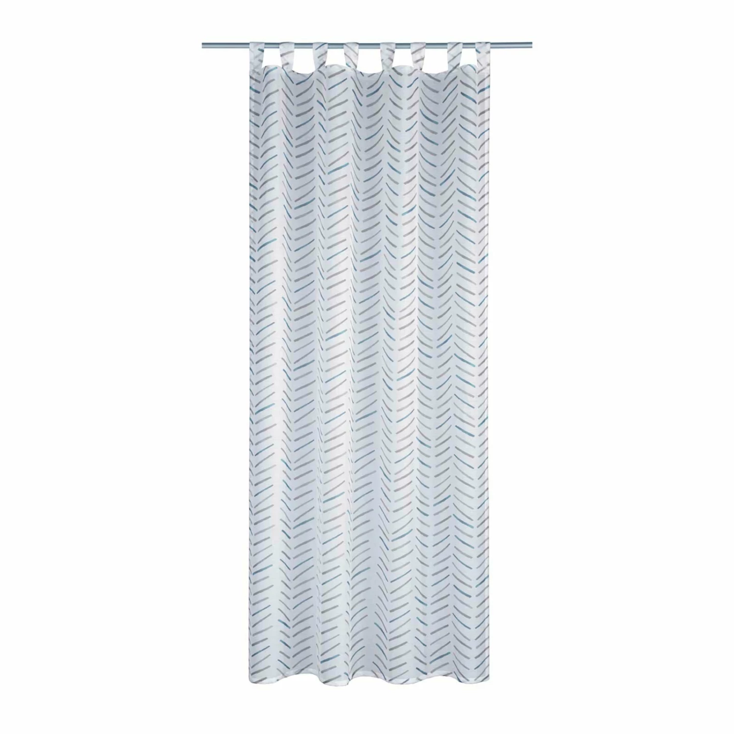 Schlaufenschal - weiß-grau-petrol - 140x245 cm 3 Schlaufenschal - weiß-grau-petrol - 140x245 cm