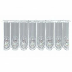 Jacq-Lamellenpanneau - Kaffee - weiß - 145x45 cm