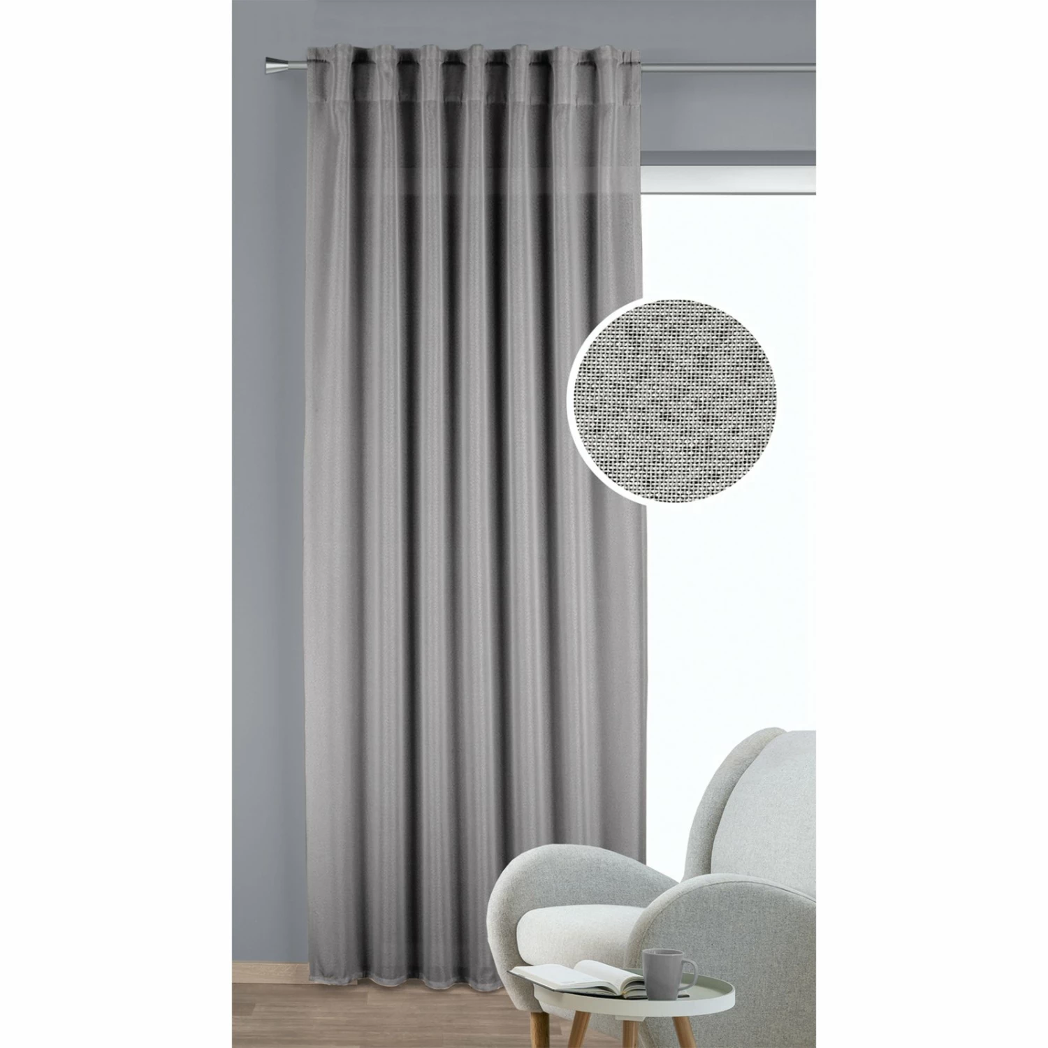 Kombischal - anthrazit - 135x245 cm 4 Kombischal - anthrazit - 135x245 cm – Bild 2