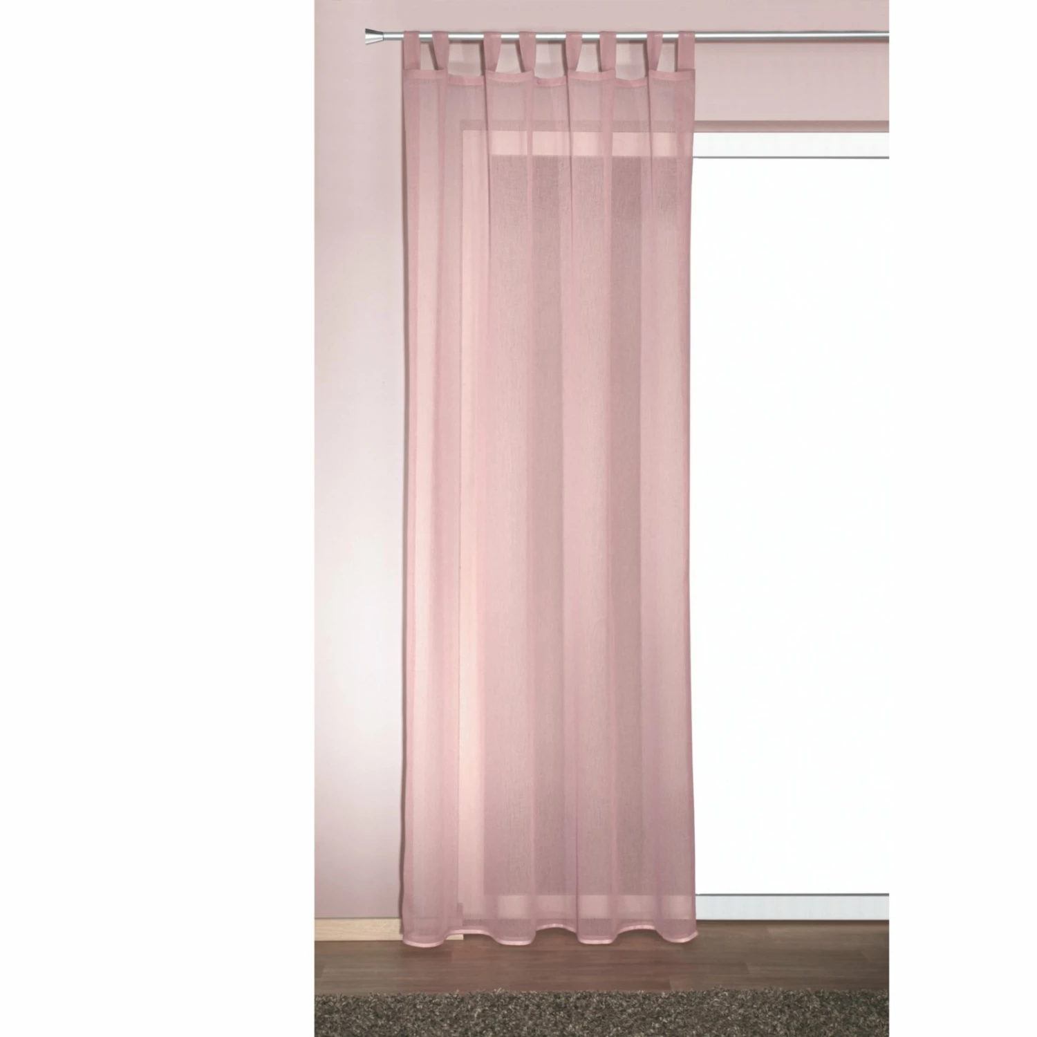 Schlaufenschal - uni rose - 135x245 cm 4 Schlaufenschal - uni rose - 135x245 cm – Bild 2