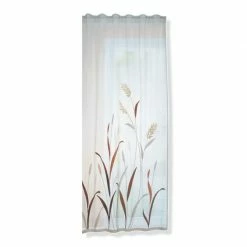 Schlaufenschal - weiß - Gräser - 140x235 cm