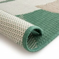 In-/Outdoorteppich - grün-beige - Blumen - 80x150 cm -Heimtextilien Verkäufe 2035022105 04 1600Wx1600H