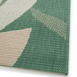 In-/Outdoorteppich - grün-beige - Blumen - 80x150 cm -Heimtextilien Verkäufe 2035022105 05 1600Wx1600H