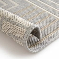 In-/Outdoorteppich - graumix - Linien - 80x150 cm -Heimtextilien Verkäufe 2035022405 04 1600Wx1600H