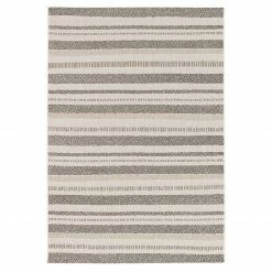 In-/Outdoorteppich - beige - Streifen - 80x150 cm