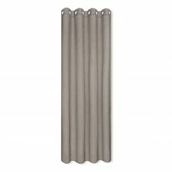Ösenvorhang - grau - 140x235 cm