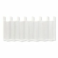 Scheibengardine mit Schlaufen - weiß - 150x50 cm