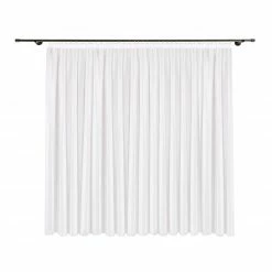 Gardine - weiß - 450x150 cm