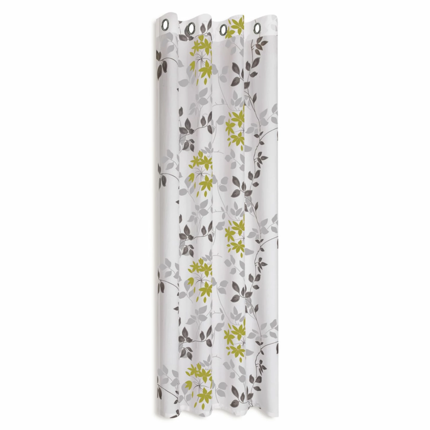 Ösenschal - Blätterranken - grün-weiß - 140x235 cm 3 Ösenschal - Blätterranken - grün-weiß - 140x235 cm